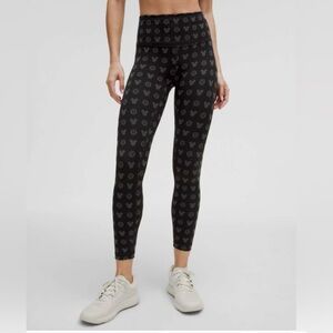 Lululemon/Disney Black and Gray Wunder Train Leggings NWT Size 4